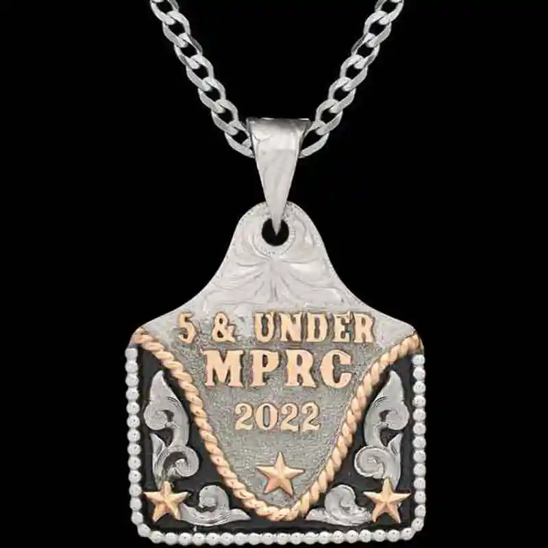 Oreo Cow Tag Necklace